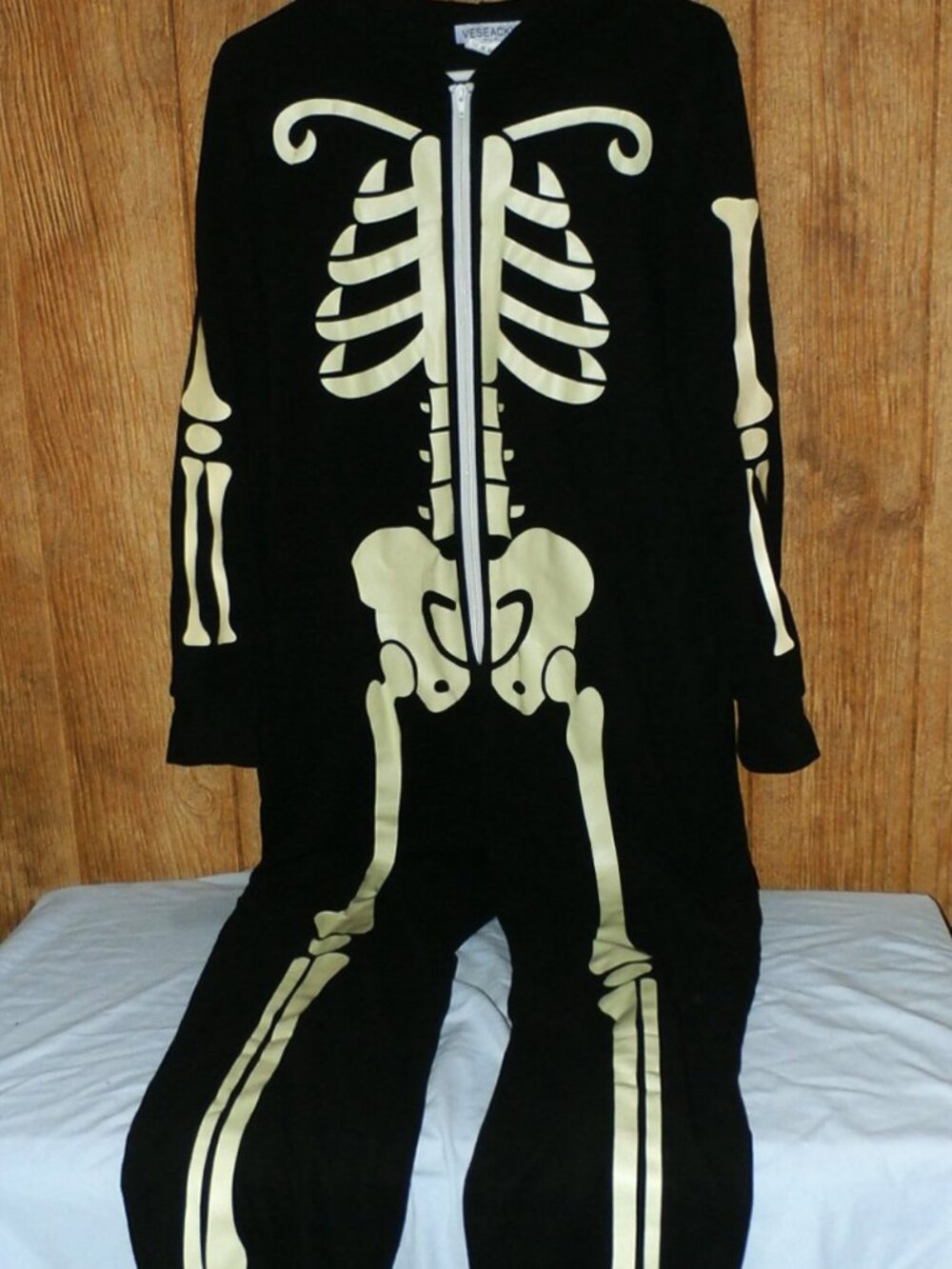 New Veseacky Women's Hooded One Piece Jumpsuit Pajama- Halloween Costume LG